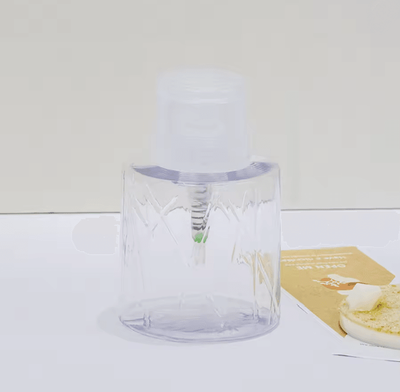 Inspire Essentials Refillable Lockable Pump Dispenser Bottle For Nail And Makeup Use clear