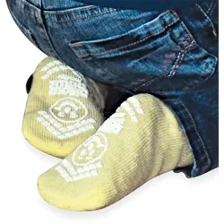 Patientensocken anti-rutsch Pillow-Paws Gr. 18 - 25 gelb 48 Paar