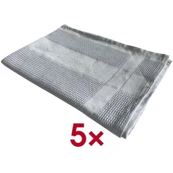 ARCORA Microfasertuch Dish Shine 50x70 cm 5 Stück grau, 50 cm
