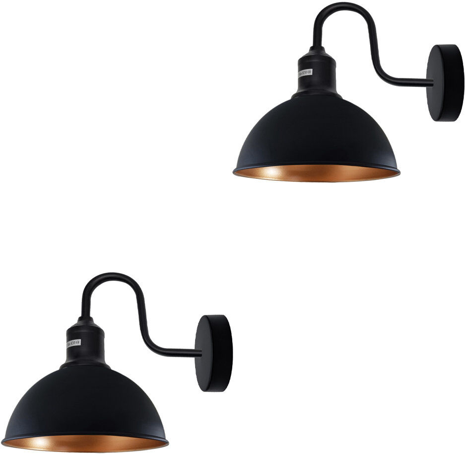 Breakwater Bay Foshee Armed Sconce Black/Gold 22cm H X 21cm W X 26cm D