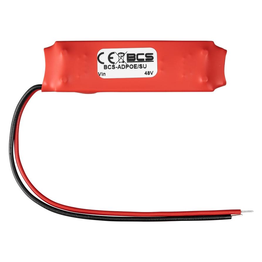 BCS BCS-ADPOE/SU PoE-Adapter mit Wandler 10-30VDC, 15W, LAN 10/100Mbps (15 W) (BCS-ADPOE/SU)