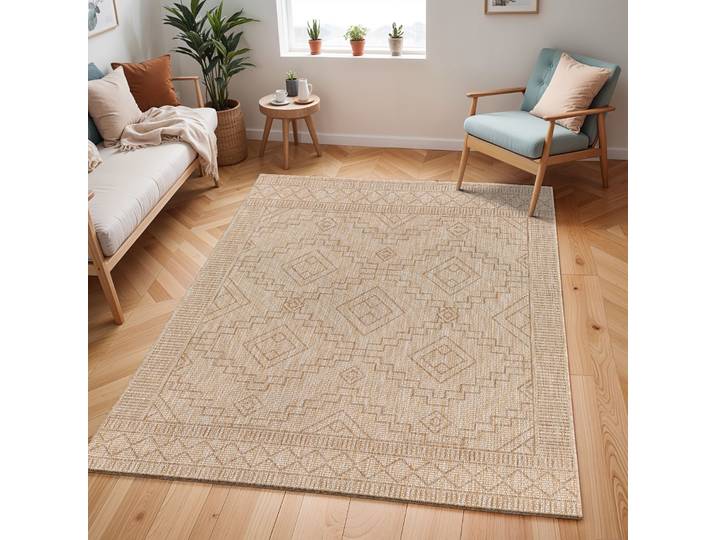 Teppich LIVABLISS KURA , beige, B:200cm H:4,1mm L:275cm, Polypropylen, Teppiche, Teppich