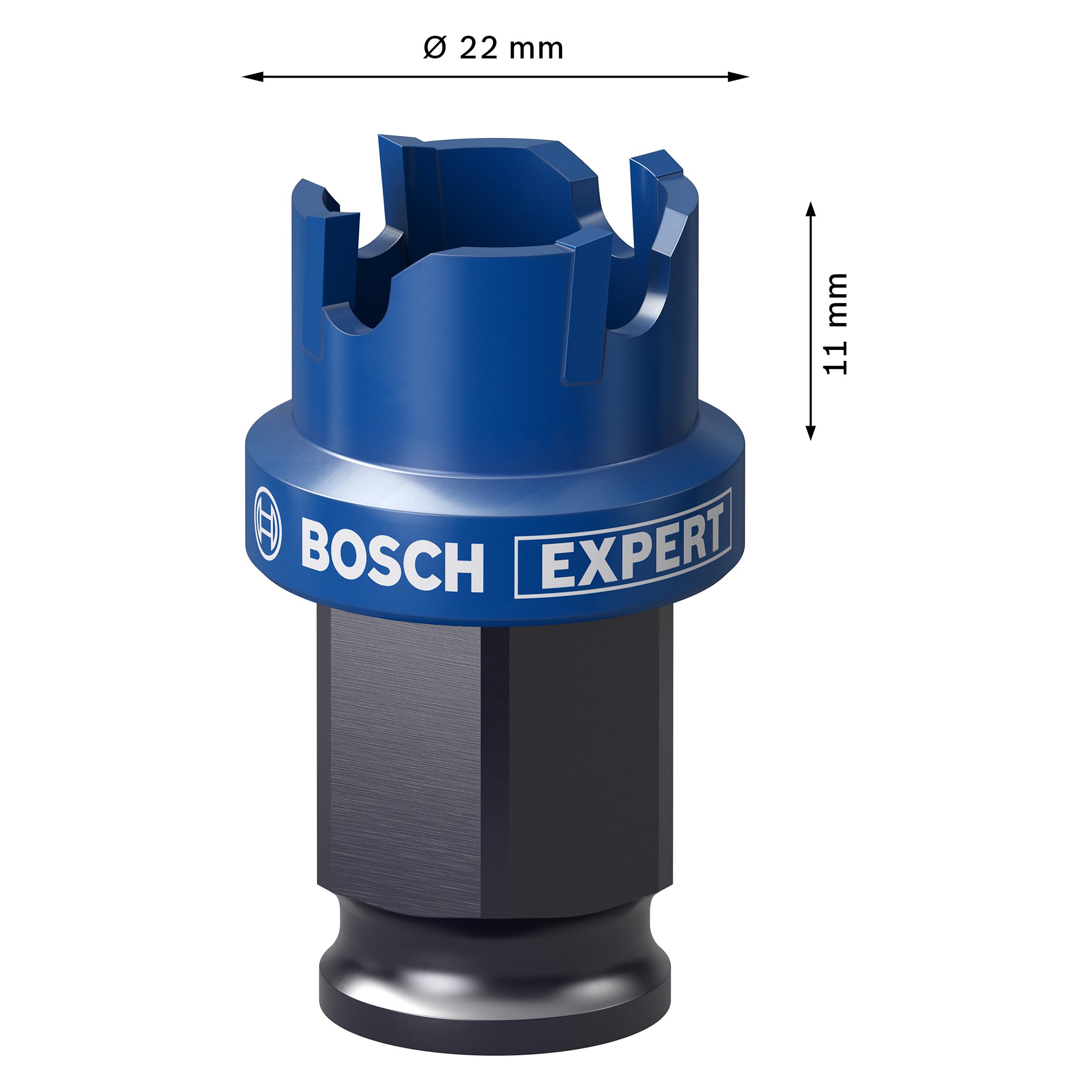 Bosch Professional Zubehör EXPERT Sheet Metal Lochsäge 22 x 5 mm (22 mm) (2608900493)