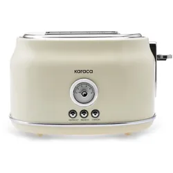 Karaca Retro Cremefarbenes Toaster