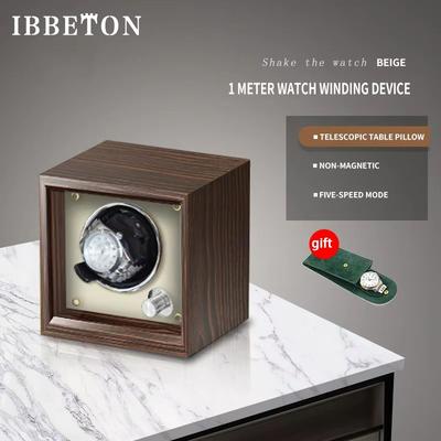 Inspired Finds IBBETON EleganceWood Automatic Watch Winder 2, 4, Or 6 Slots With Mabuchi Motor double Watch Winder Wood Finish (vertical)