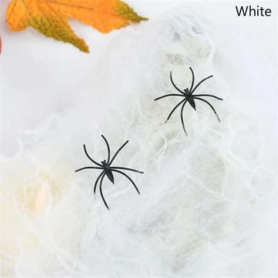 Uplift Picks Realistic White Cobweb Halloween Party Decor white
