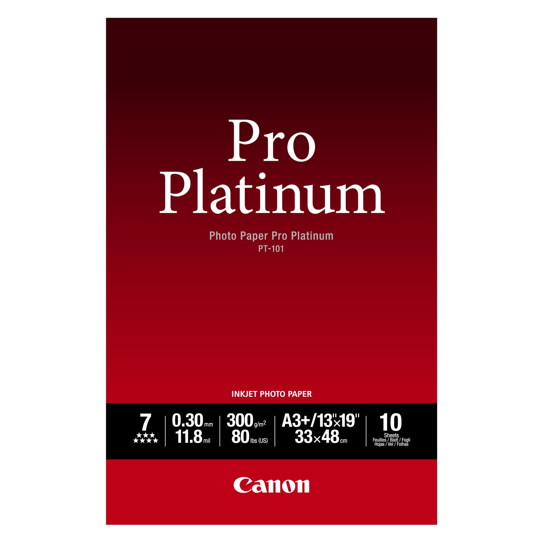 Canon PT-101 Pro Platinum (300 g/m², A3+, 10 Stk.) (2768B018)