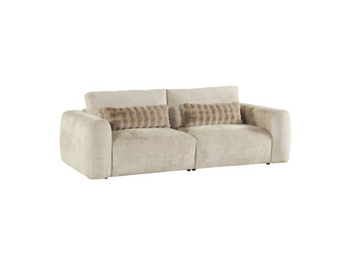 Canapé 3 places BELLO tissu beige