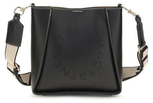 Stella McCartney Schultertasche aus Polyethylen in Schwarz