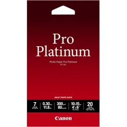 Canon PT-101 Pro Platinum Fotopapier glänzend 100x150mm 300 g/m2 - 20 Blatt