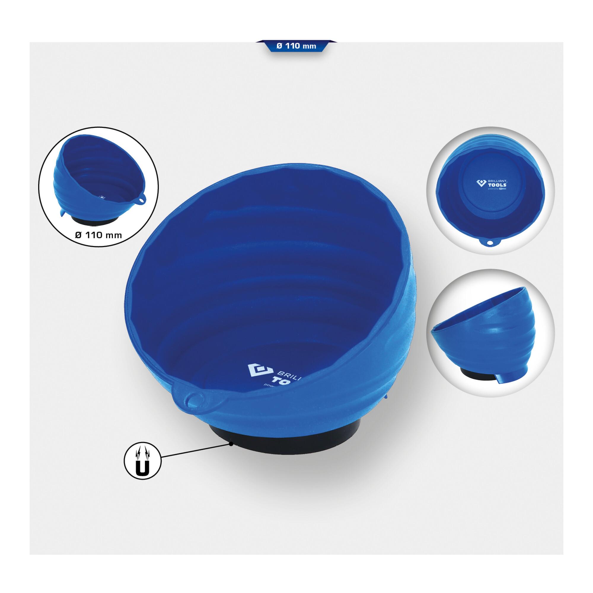 Brilliant Tools Kunststoff-Magnet-Halbschale, Durchmesser 11 cm (BT691159)