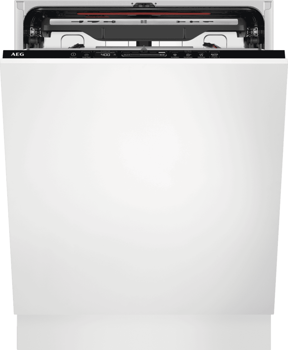 REACONDICIONADO Seminuevo Bueno Lavavajillas integrable - AEG FSE76727P, 14 servicios, 7 programas, 60 cm, GlassCare, Tercera Bandeja, Blanco