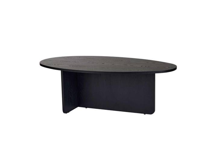 Habitat Garten Couchtisch orba Schwarz, Holz, 65x40x120 cm, Wohnzimmer, Wohnzimmertische, Couchtische