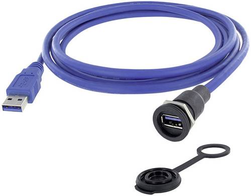 Encitech USB 3.0 Typ A Chassisbuchse, Einbau M16 1310-1015-01 Inhalt: 1St.