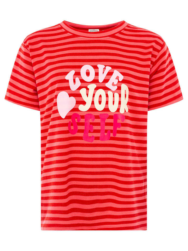 Zwillingsherz Shirt in Rot - onesize