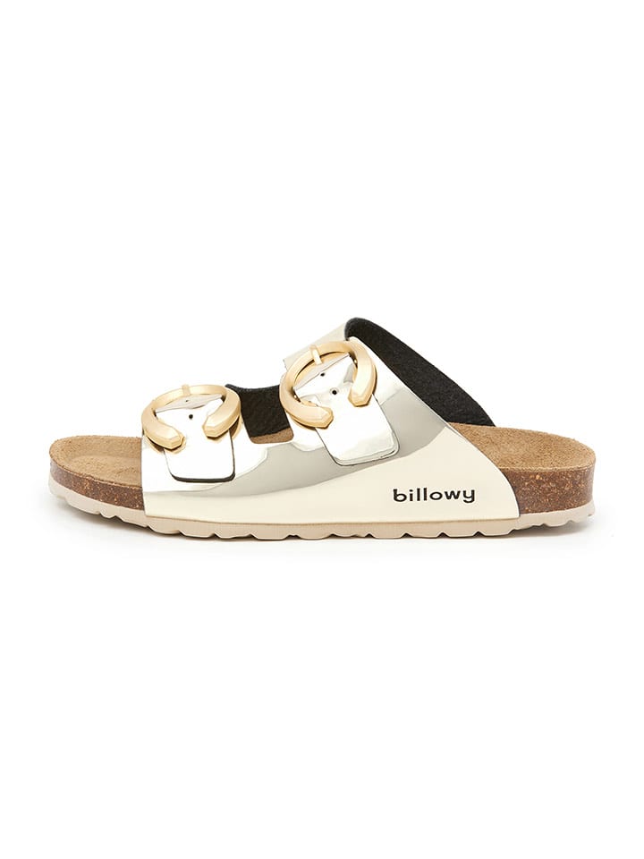 billowy Pantoletten in Gold - 39