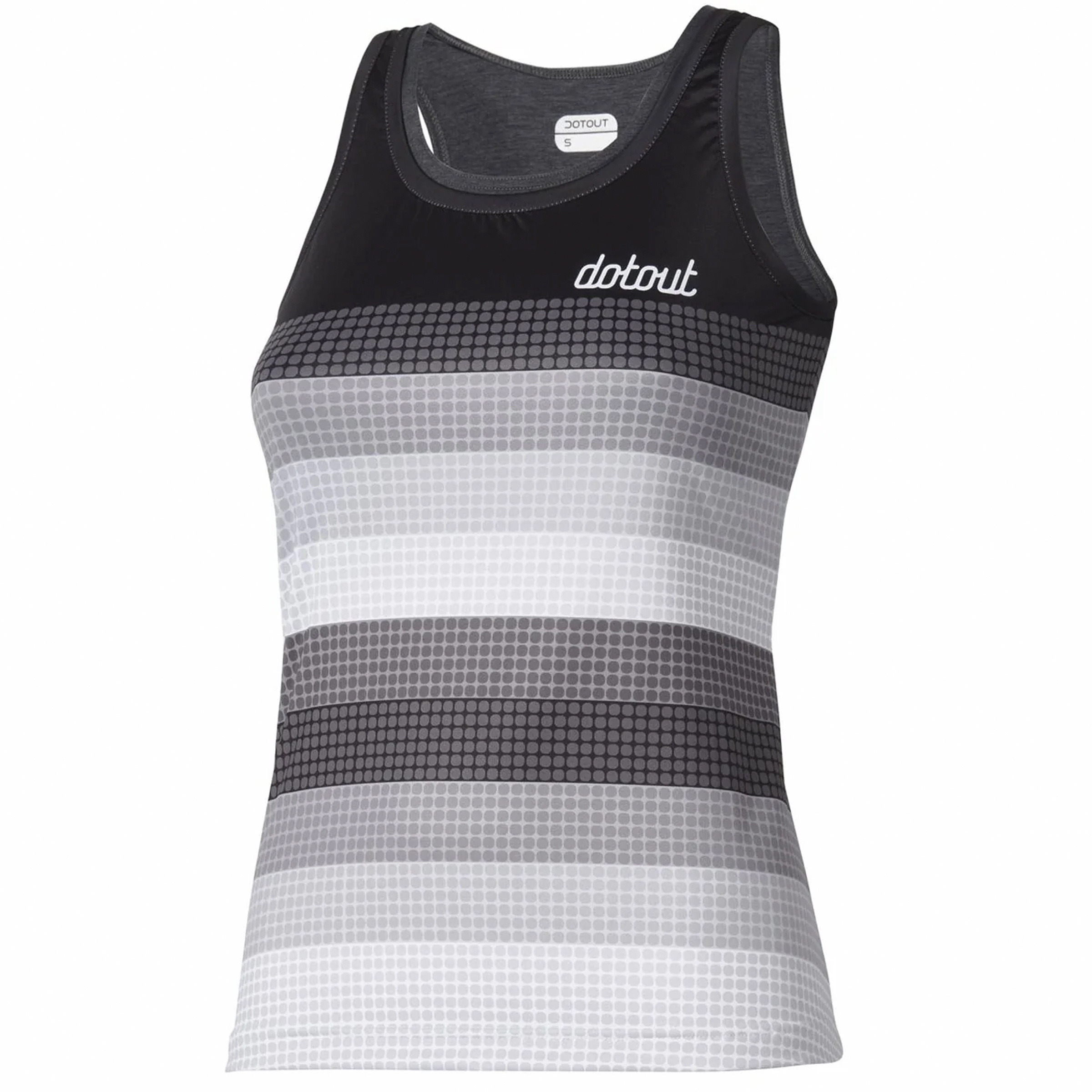 Dotout Elite Radtrikot Damen Radtrikots black-melange dark grey Größe L Rennrad | Gravel Elastisch