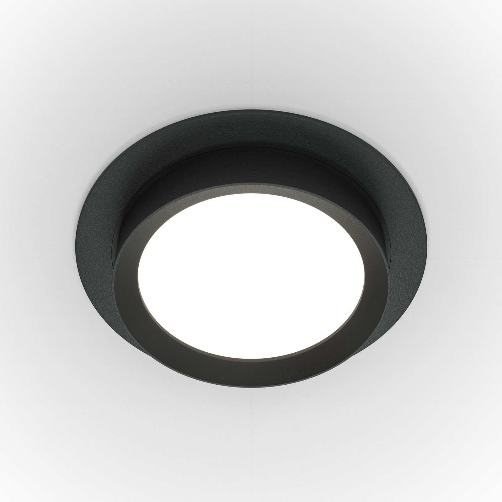 Maytoni Inbouwspot GX53, Rond, Zwart