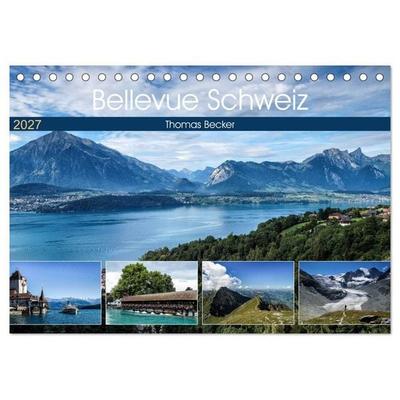 Bellevue Schweiz (Tischkalender 2027 DIN A5 quer), CALVENDO Monatskalender