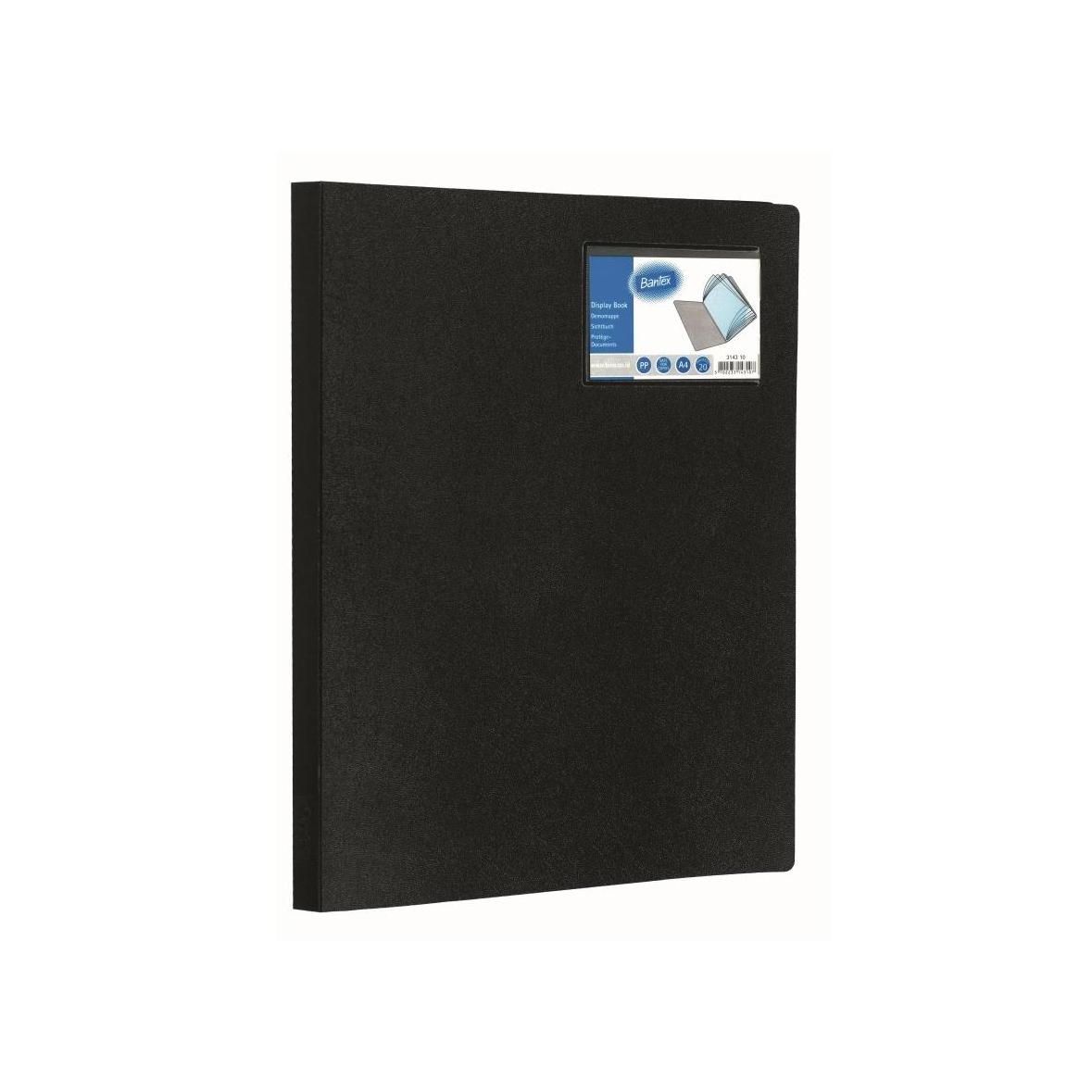Bantex Demonstrationsmappe A4 med 20 lommer sort (A4) (100551579)