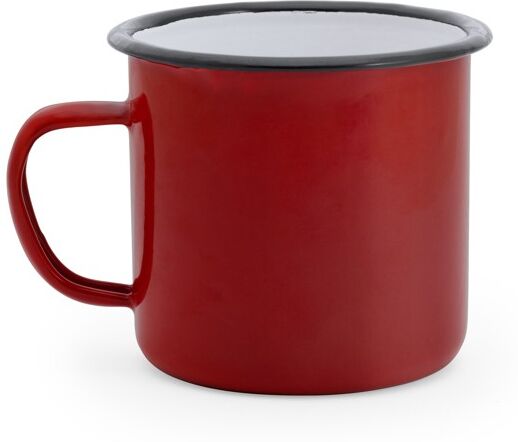 Mug rétro personnalisable en métal laqué 360 ml Anon rouge/blanc TAILLE UNIQUE ADULTE