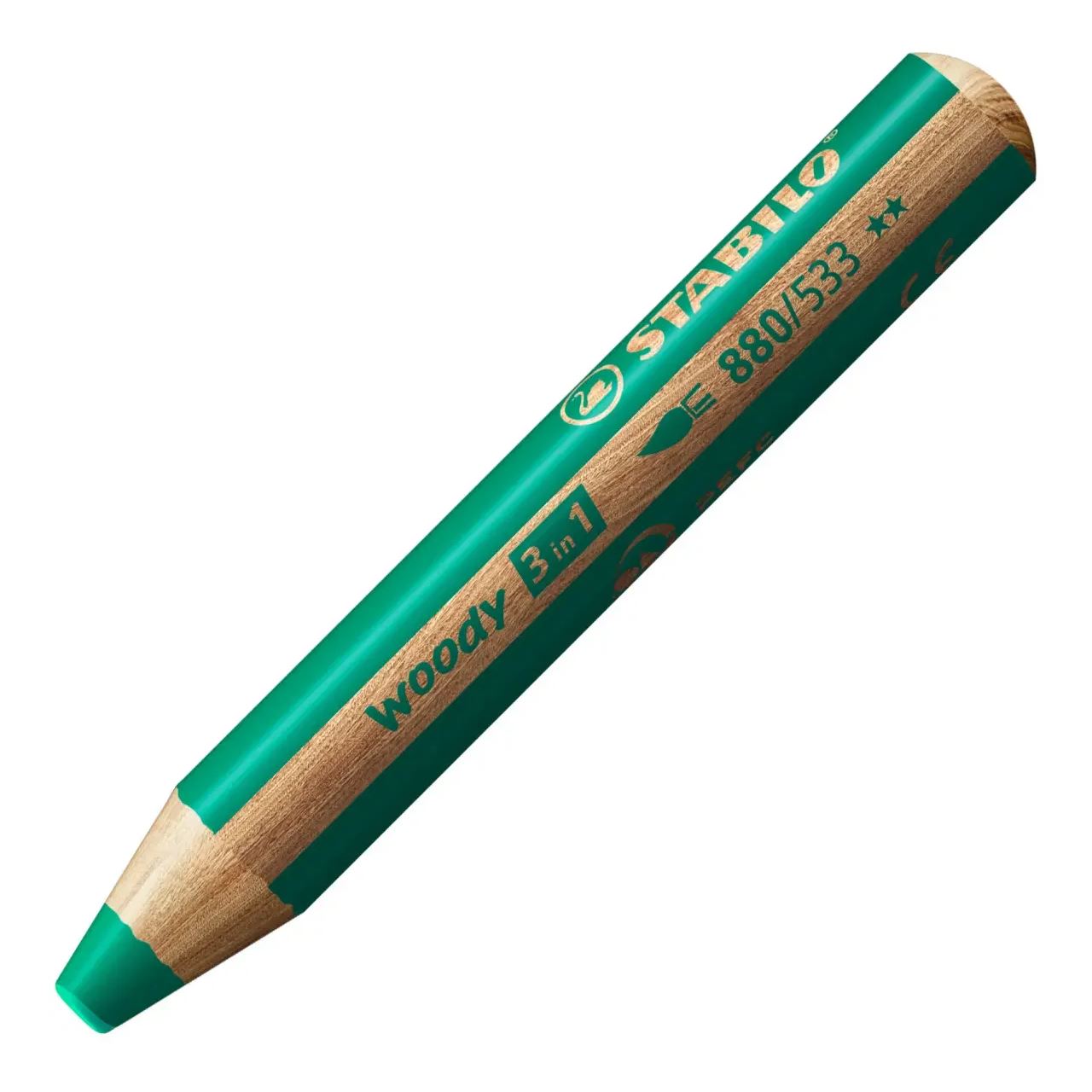 STABILO woody 3 in 1 Buntstift grün, 1 St.