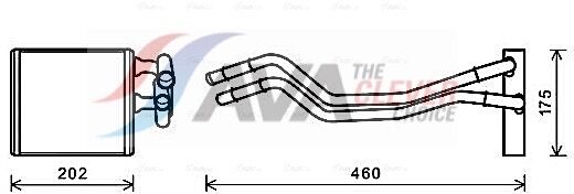 Ava Clever Choice Wärmetauscher, Innenraumheizung Fda6455 Für Ford