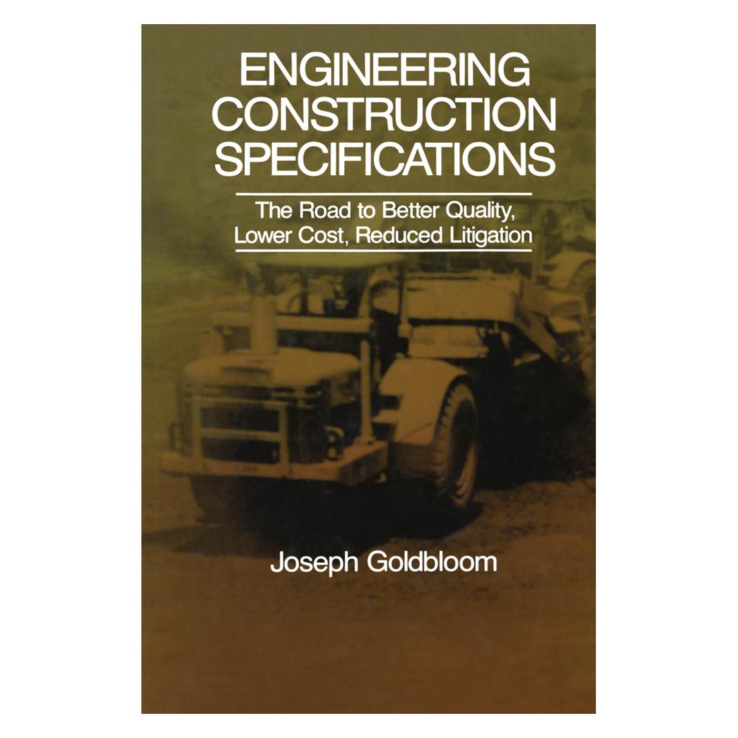 Springer Engineering Construction Specifications (Englisch, Softcover, J Goldbloom) (55531974)