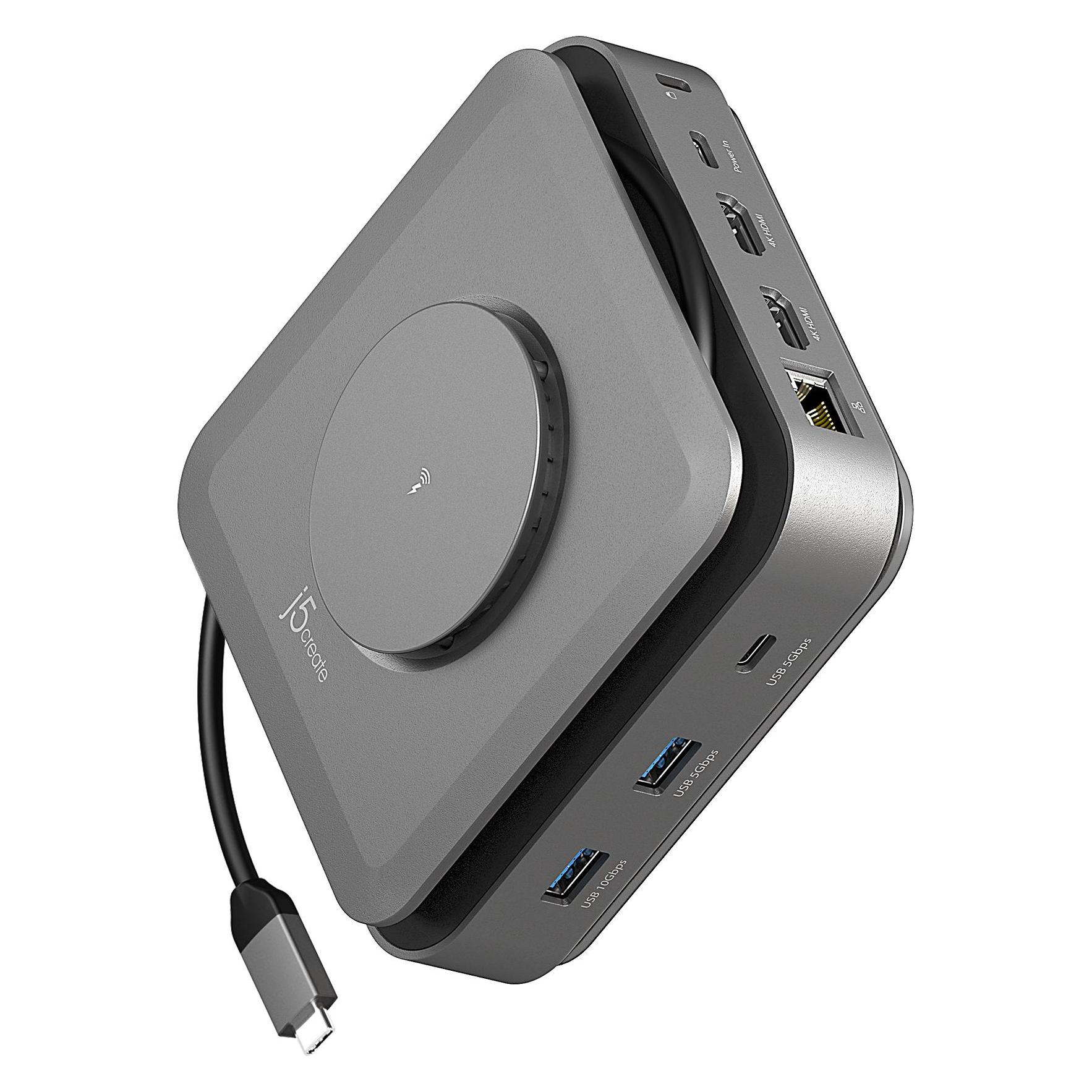 j5Create JCD3199-N Dual-4K-HDMI-USB-C-Dock, Kabelgebunden, USB 3.2 Gen 2 (3.1 Gen 2) Type-C, 2.0/2 (USB-C) (JCD3199-N)