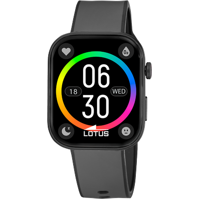 Smartwatch LOTUS "Smartwatch", schwarz (dunkelgrau, schwarz, dunkelgrau), Smartwatches, Herren, Smartwatch, Armbanduhr,Herrenuhr,Bluetooth,Steuerung der Smartphone-Kamera,Wecker