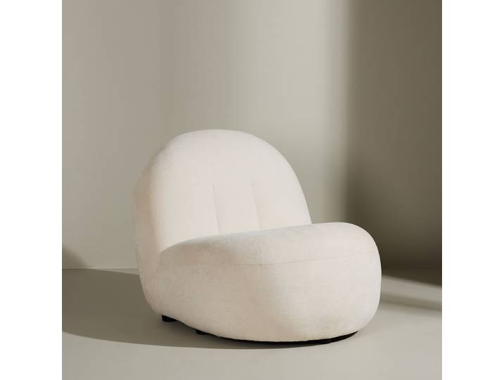 Loungesessel Omaha Weiß/Weiß Webstoff 65 x 61 x 84cm