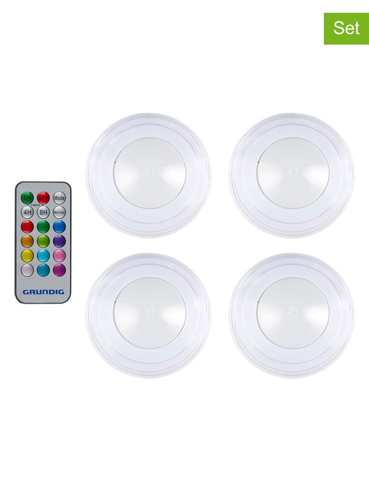 GRUNDIG 4er-Set: LED-Spots in Weiß - Ø 19 cm - onesize