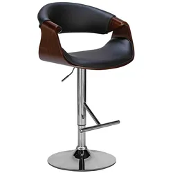 CLP Barhocker Foley Kunstleder   Farbe: walnuss/schwarz