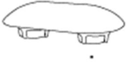 Pressalit Sitzring-Puffer A4001 oval, grau