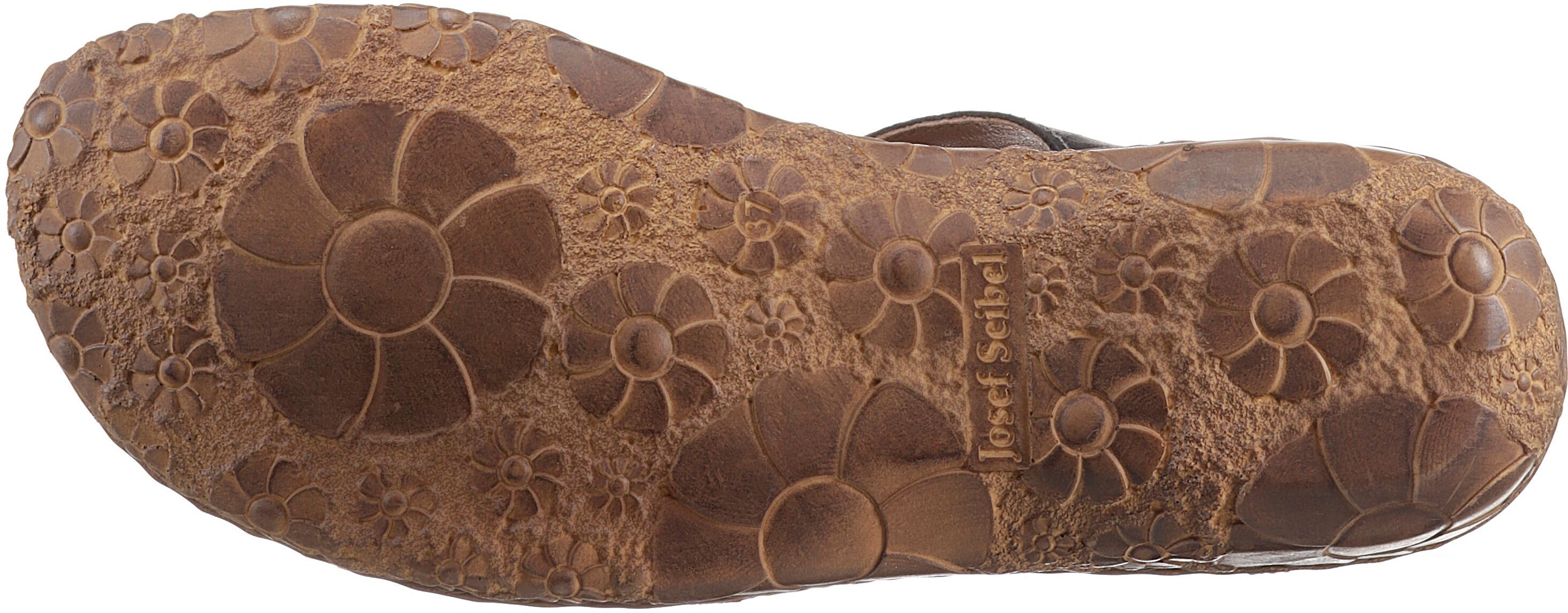 Klettschuh JOSEF SEIBEL "ROSALIE 29", Damen, Gr. 37, Leder, schwarz, Schuhe Klettschuh, Spangenschuh, Sandale, Komfortschuh mit modischer T-Spange schwarz 37, Leder