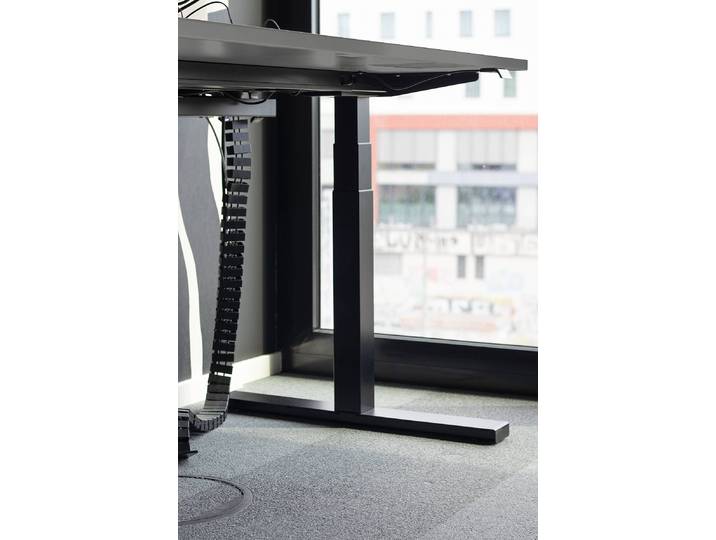 Verstellbarer Schreibtisch eModel 2.0 120cm Grau/Schiefer Höhenverstellbar