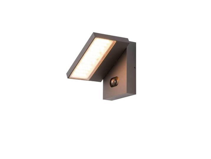 Abridor Außenwandleuchte, IP65, schwarz mit Sensor - SLV - Terrasse - Aluminium