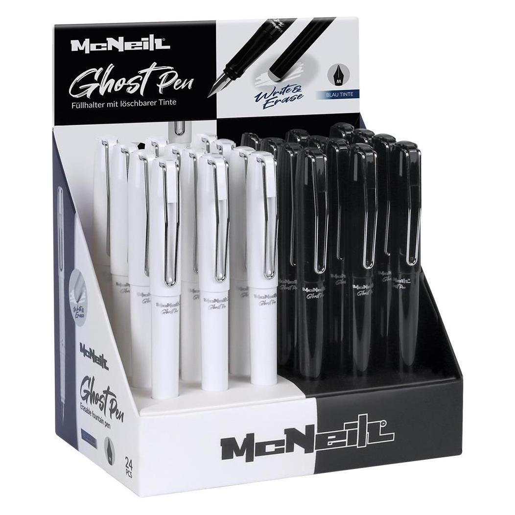 Magni McNeill Füller Ghost Pen Feder M radierbar schwarz weiss 2fach sortiert (3469900001)