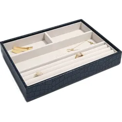 Stackers Croc Schmuckkästchen classic 4-Fächer marineblau