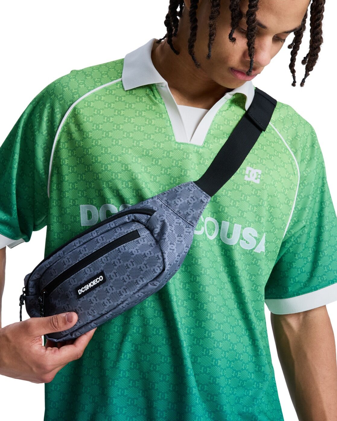 Sporttasche DC SHOES "Tussler", Herren, soccer schwarz, Obermaterial: 100% Polyester., Taschen Sporttasche soccer schwarz Einheitsgröße