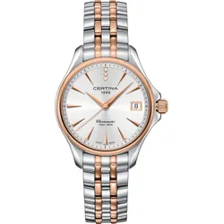 Certina DS Action Lady Diamonds C032.051.22.036.00 - silber,silber/rosé - 33.8mm