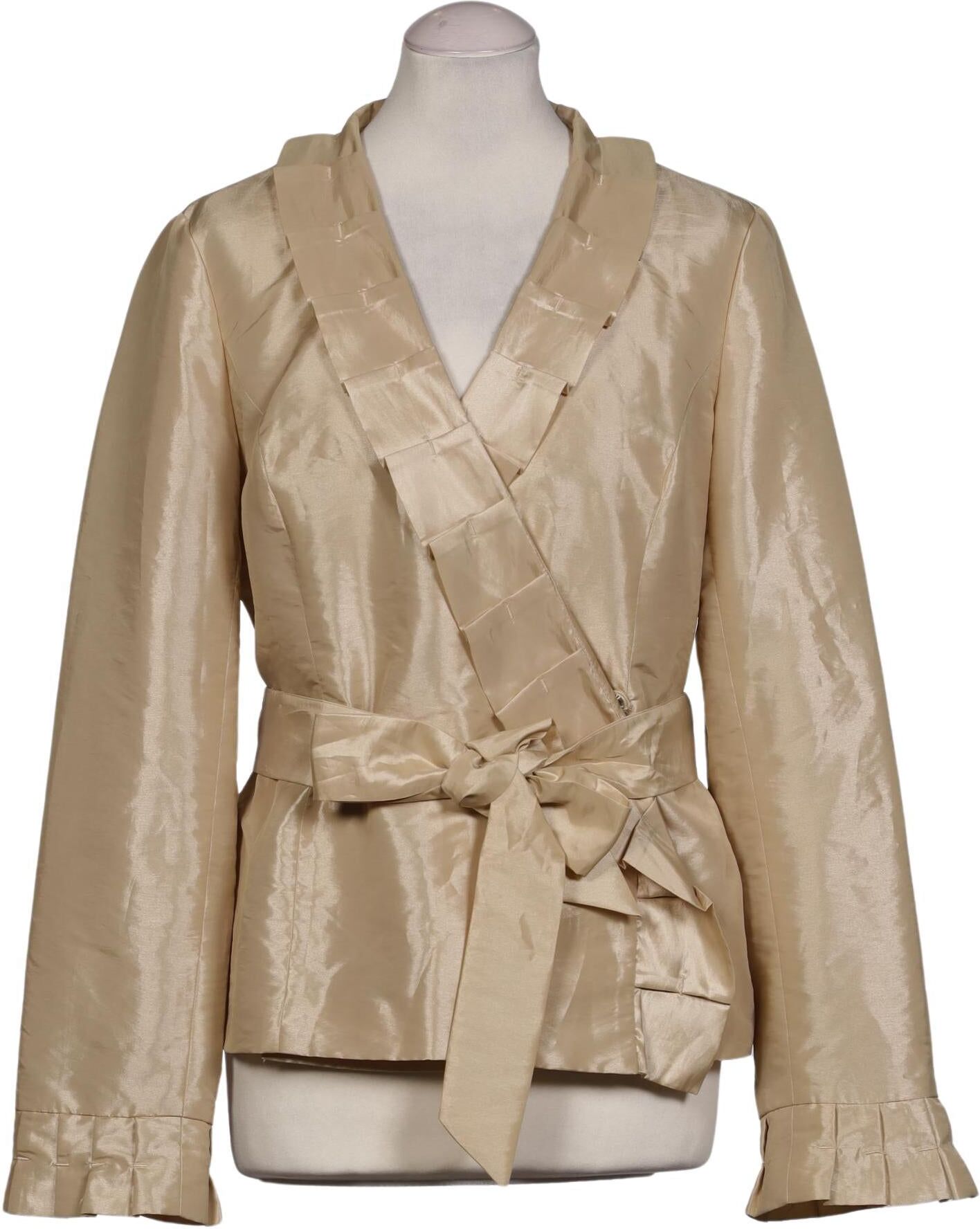 Calvin Klein Damen Blazer, Beige, Gr. M, Synthetik - Second Hand