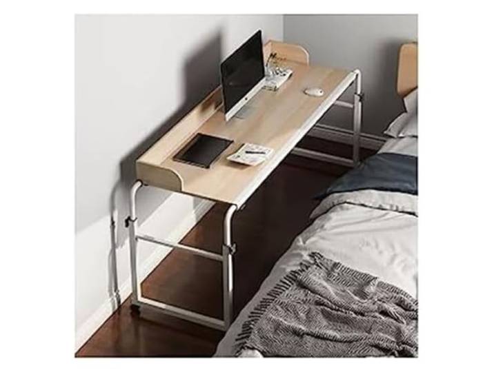 ENSDIEPLS Überbetttisch aus Aluminiumlegierung aus MDF Mehrfarbig, mehrere Größen, for Arbeiten, Essen und for die Unterhaltung im Bett(B,B)