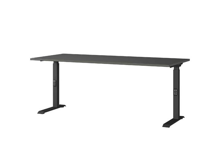 Bureau réglable Downey 180cm Gris/Graphite