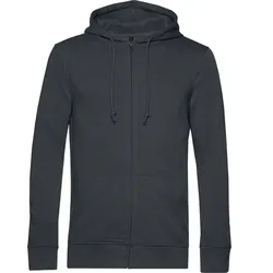 B&C Herren Bio Kapuzen Sweatjacke Inspire WU35B asphalt XS