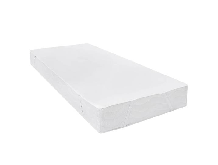 Protège-matelas imperméable Nola 160 x 200cm Blanc/Blanc