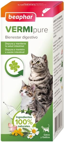 Beaphar Vermipure Gatos Solução Líquida 50ml