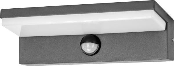 ADVITI PACHIRA LED Wandlamp met Bewegingssensor, Tuinverlichting, 9W, 500lm, 4000K, IP54, Zwart