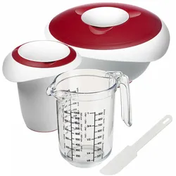 Westmark 4 tlg. Set mit Schüsseln, Messkanne Gerda + Kuchenlöser, 315522E7
