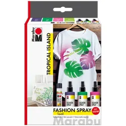 Marabu Fashion-Spray-Set "Tropical Island", 3x 100 ml